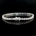with gold diamond tennis bracelet  with big diamonds