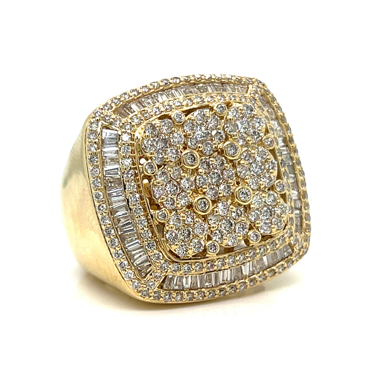 3 Carat Diamond Mens Championship Ring 14k Gold