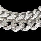 14MM Silver CZ Cuban Link Chain - Johnny Dang & Co