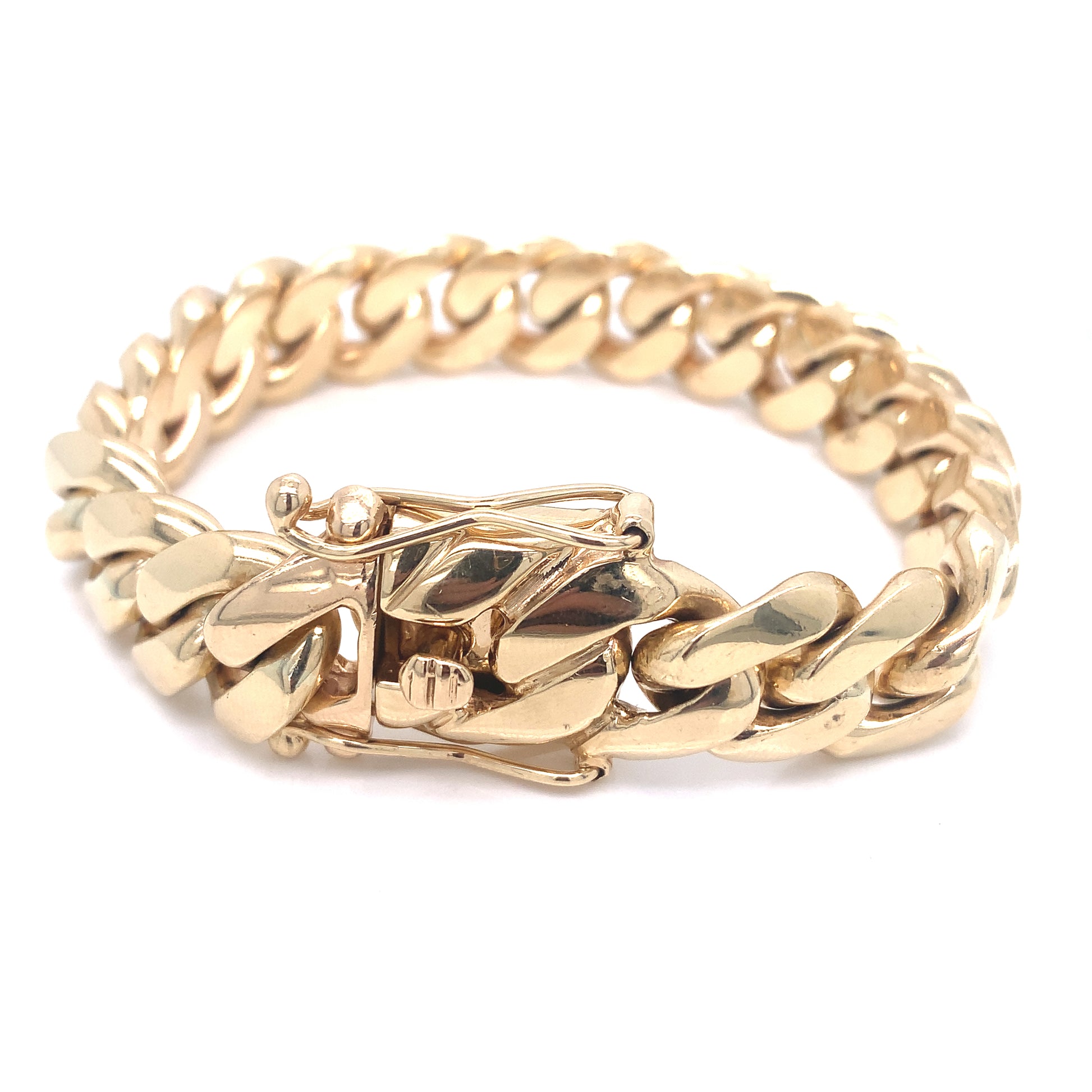 14MM Solid Cuban Bracelet