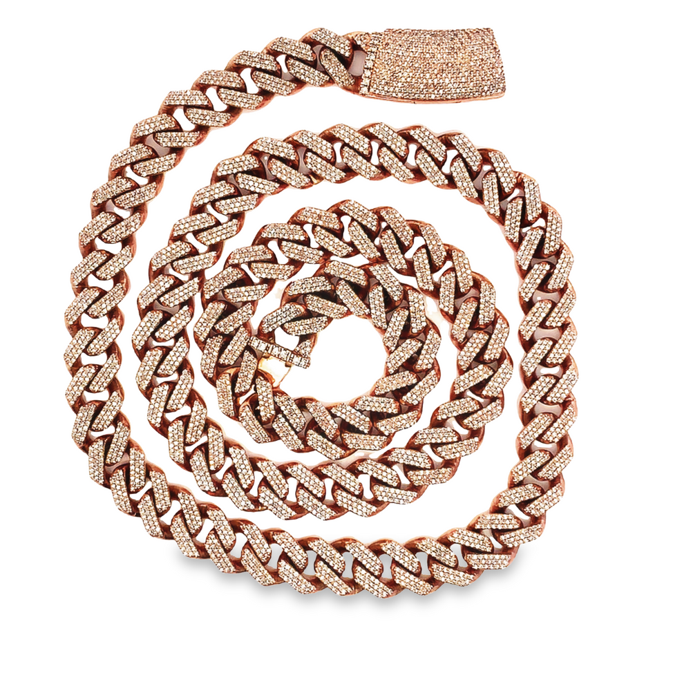 Womens diamond cuban link 2025 necklace