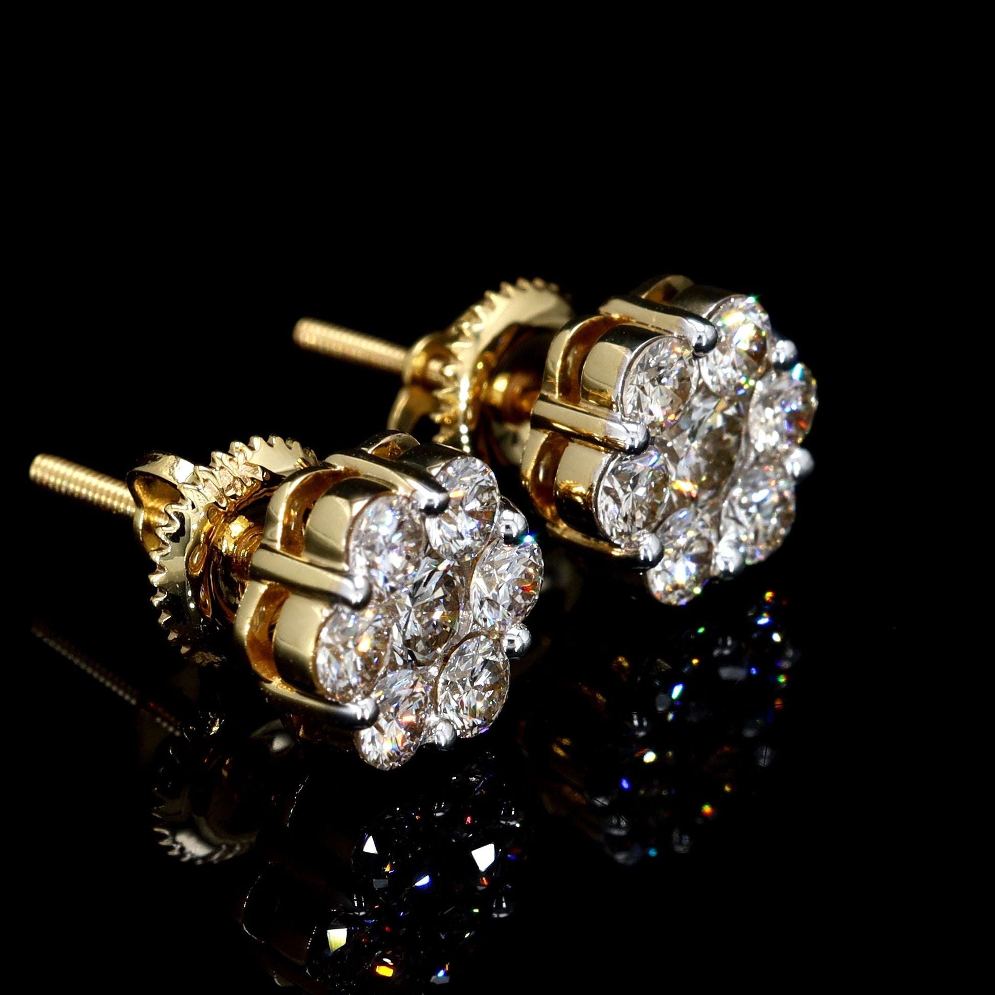 Flower Diamond Studs