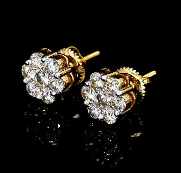 Flower Diamond Studs