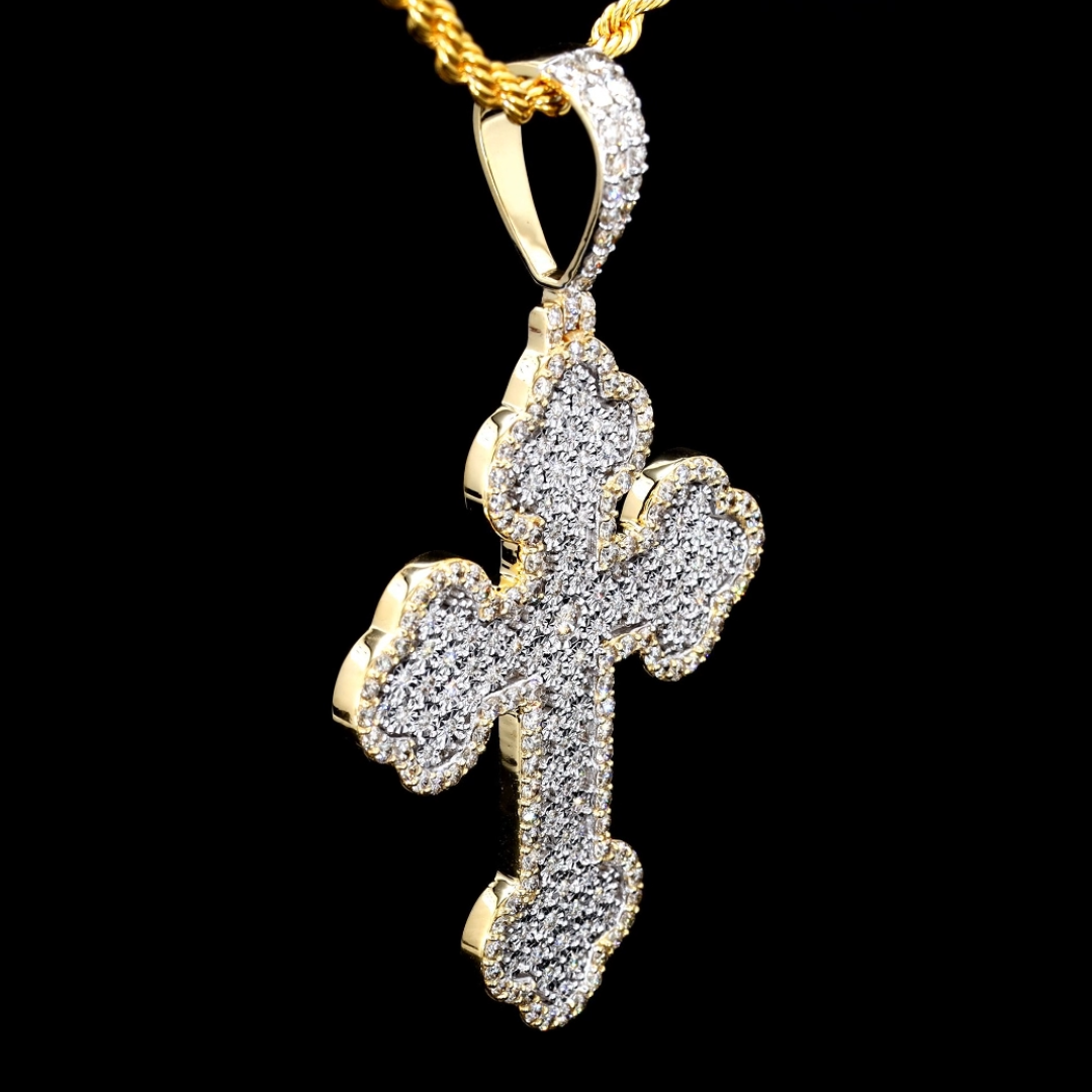Extra Large Diamond Cross Pendant