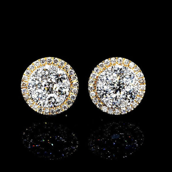 Romano Men’s Diamond Earring – 14K Gold