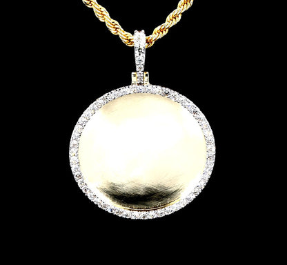 Diamond memory pendant 2"