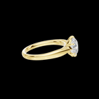 2 CT Round Brilliant Petal Solitaire Diamond Ring