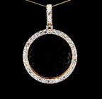 Diamond memory pendant 2"