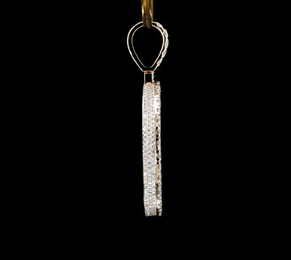 Diamond memory pendant 2"