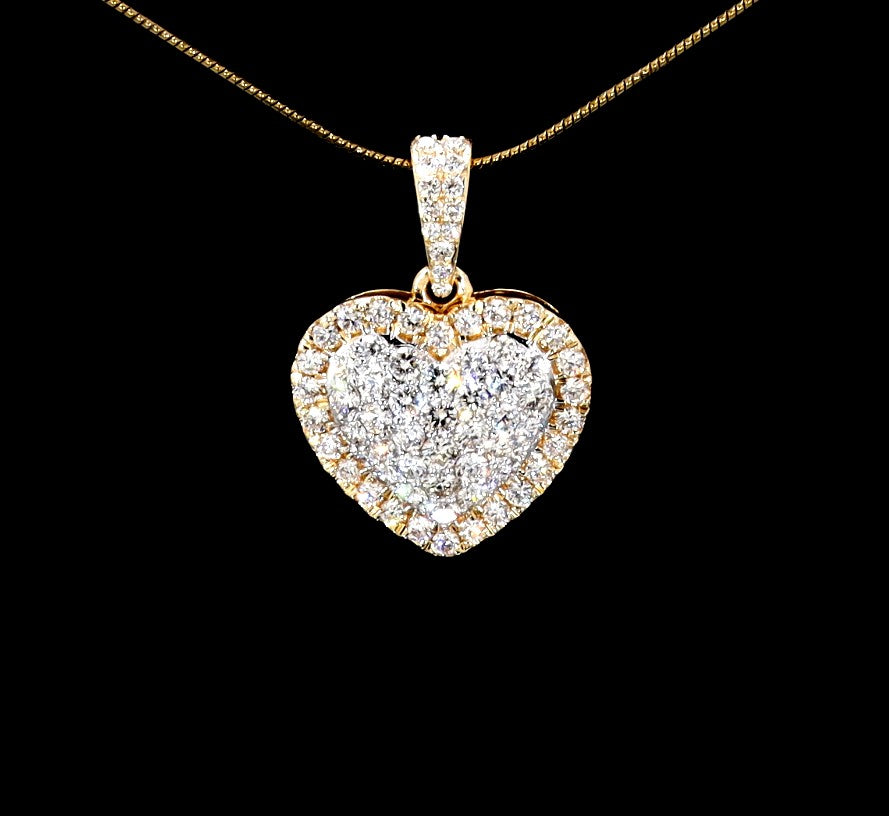 Small Diamond Heart Pendant