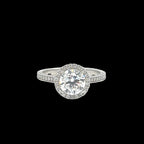 Round Brilliant Lab Diamond Halo Ring