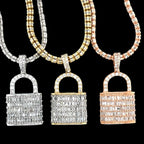 Diamond Lock Pendant
