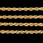 Diamond Cut Rope Chain