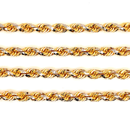 Diamond Cut Rope Chain