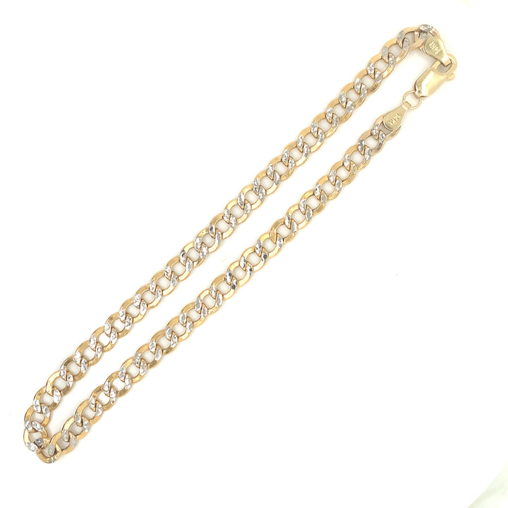 5MM Two-Toned Curb Anklet