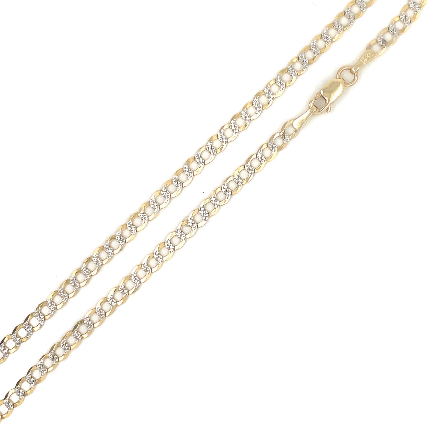 2MM Two-Toned Curb Anklet