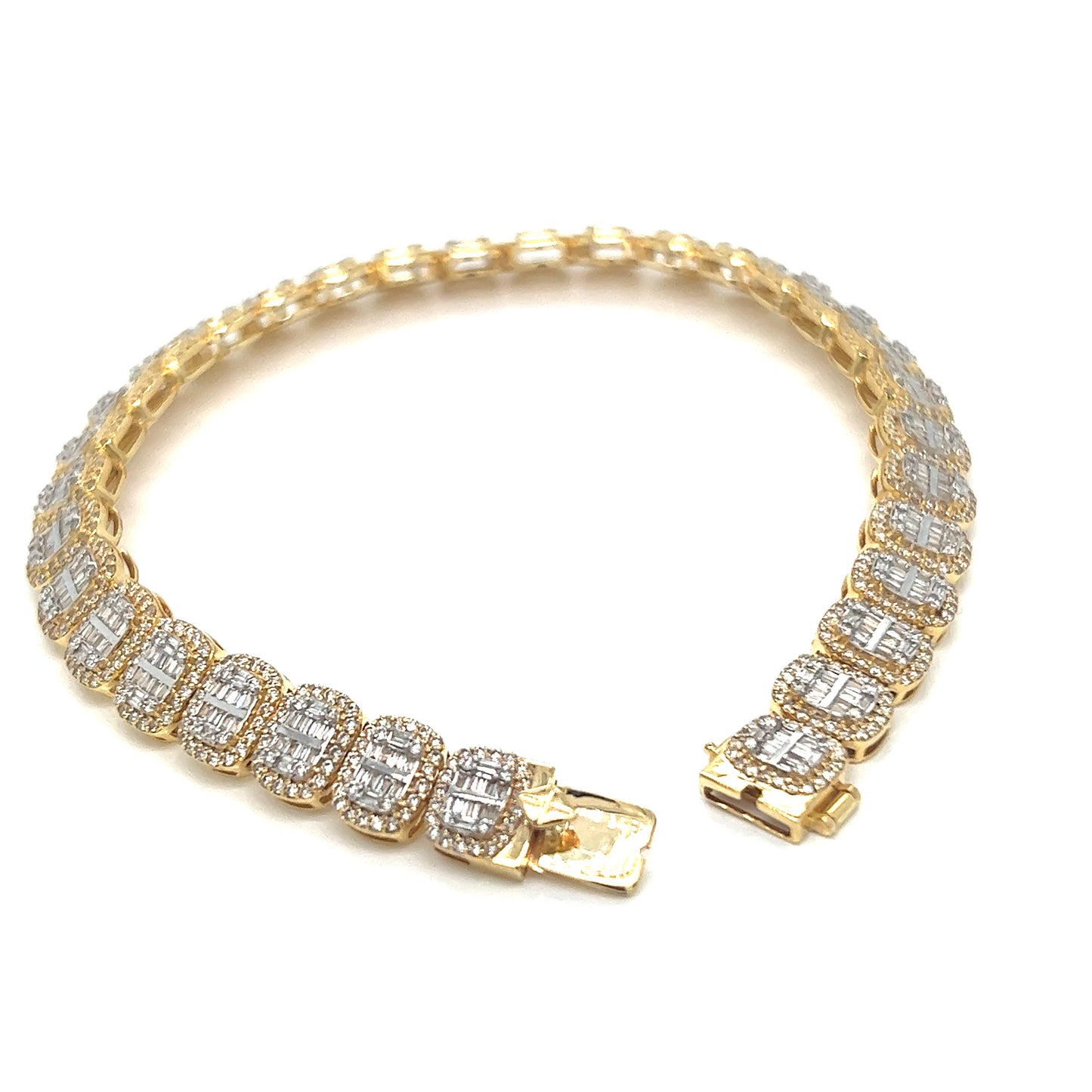 Baguette Diamond Tennis Bracelet