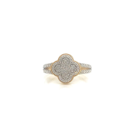 Soltaire Clover Diamond Ring