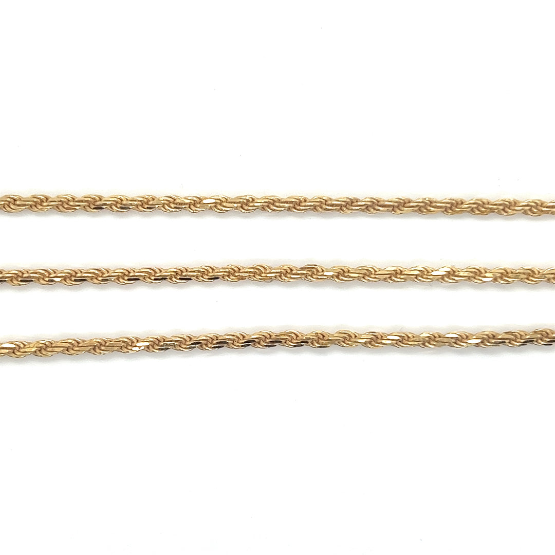 18K Solid Rope Chains