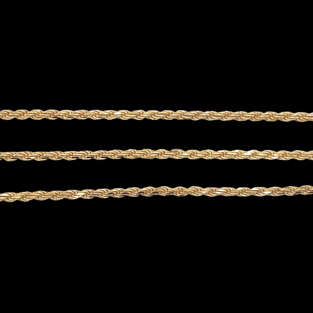 18KT Solid Rope Chains