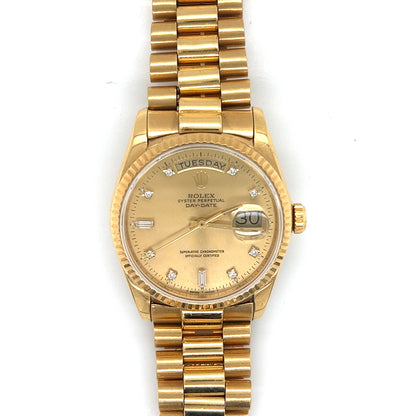 Rolex 18K Gold 36MM Day-Date President