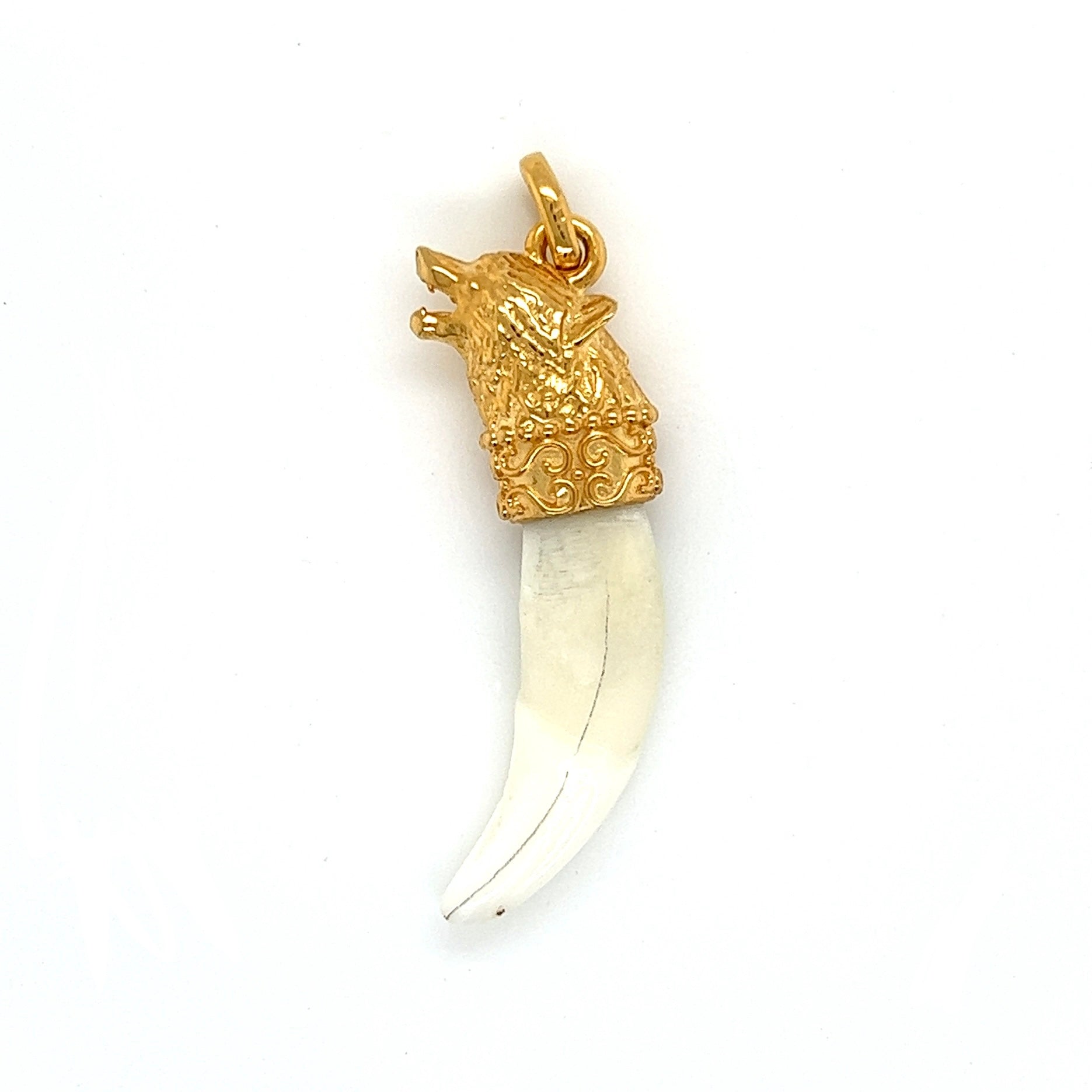 Gold Colmillo 14KT Pendant