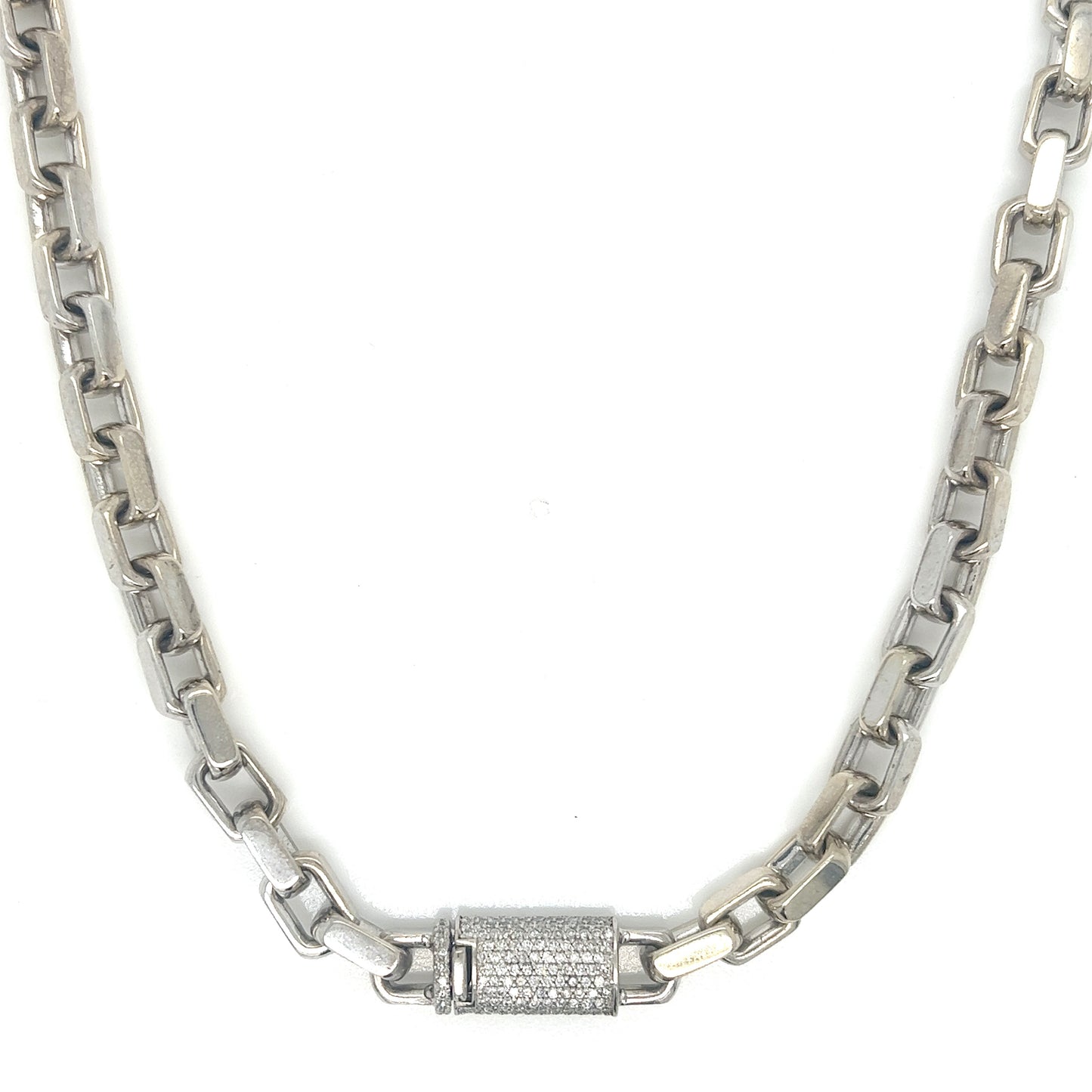 6MM White Gold Rolo Link Chain 14KT
