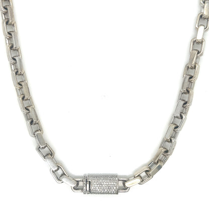 6MM White Gold Rolo Link Chain 14KT