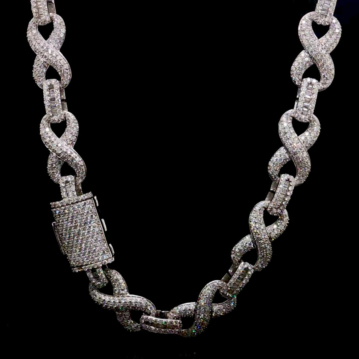 White Gold Diamond Infinity Chain