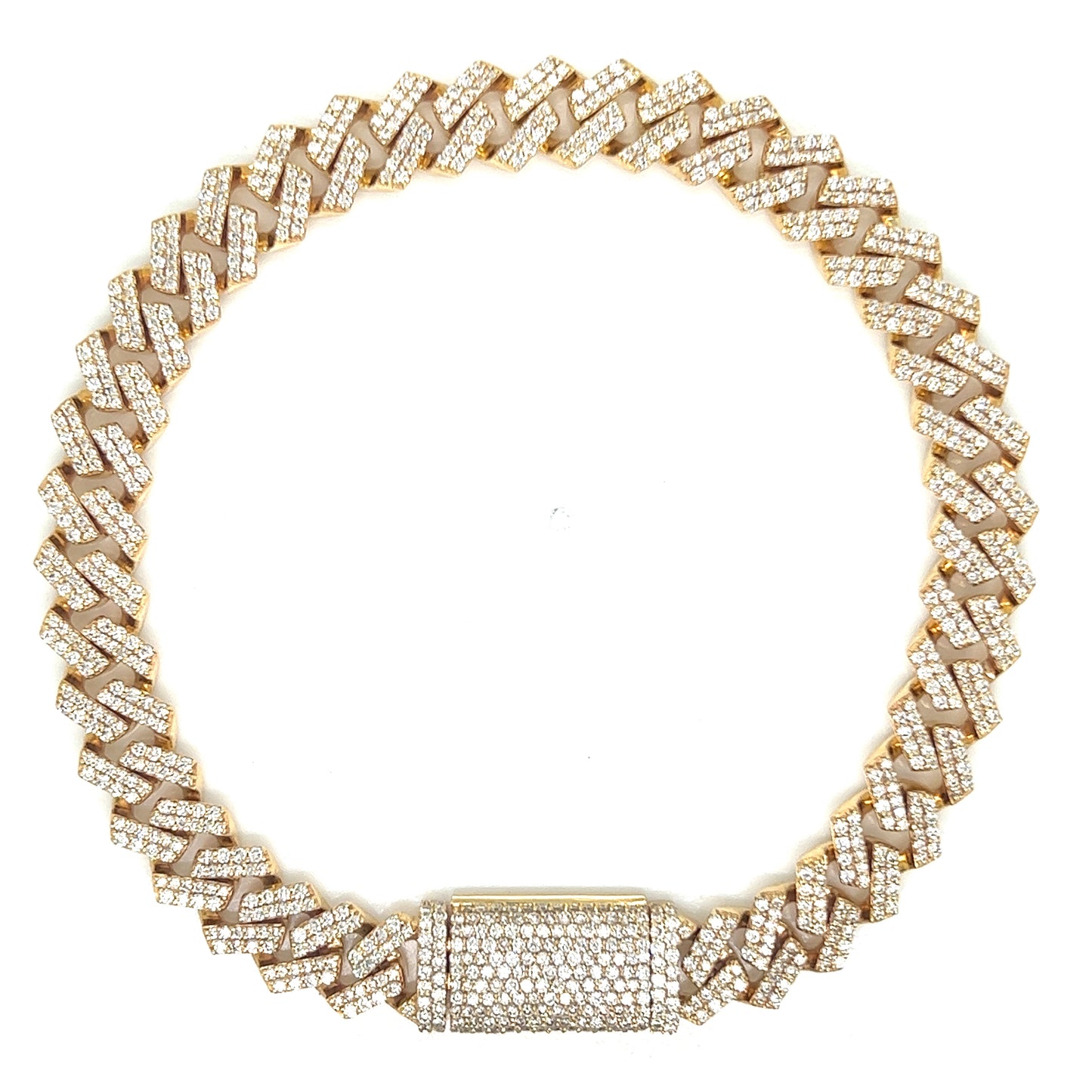 8MM Diamond Cuban Bracelet