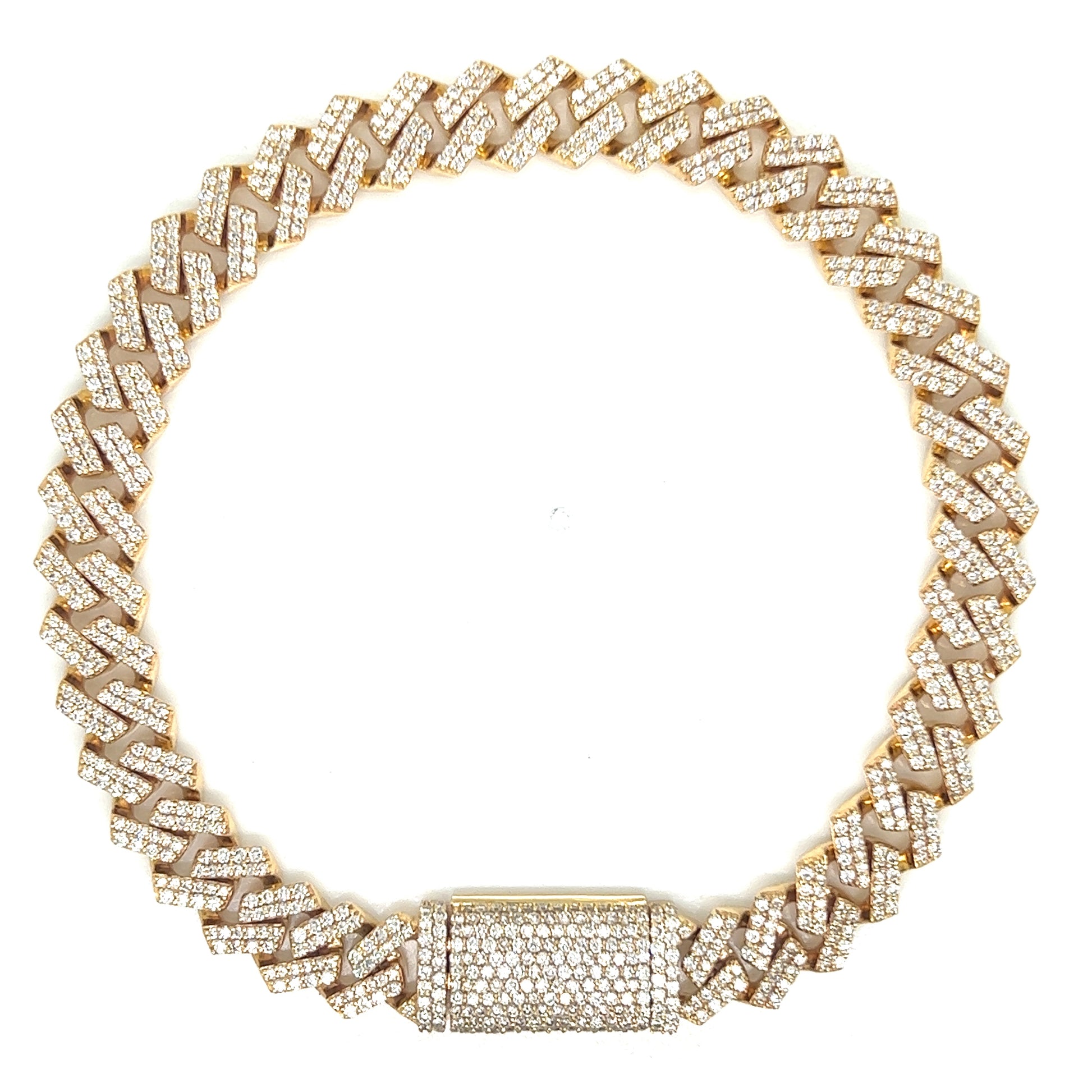 8MM Diamond Cuban Bracelet