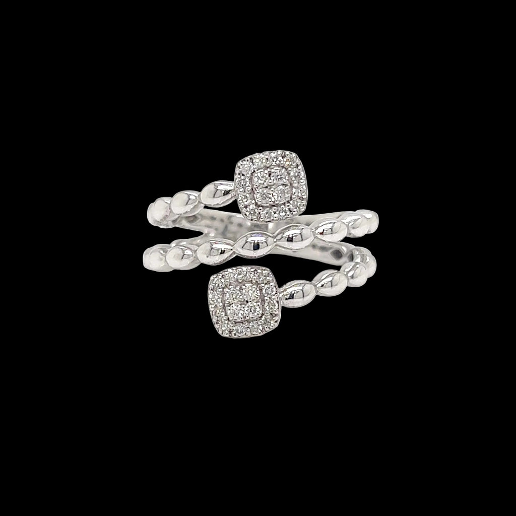 Twin Cluster Diamond Ring