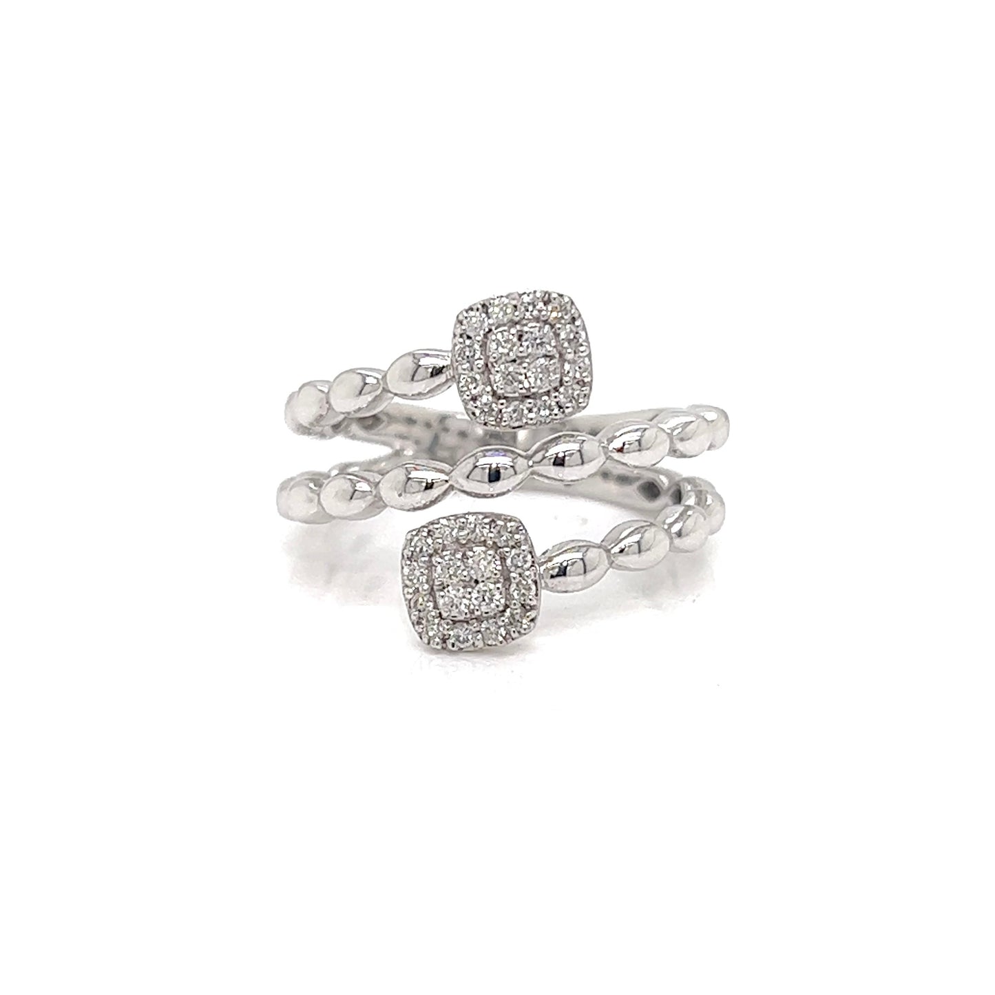 Twin Cluster Diamond Ring