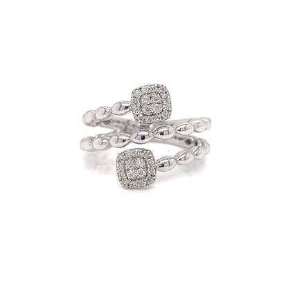Twin Cluster Diamond Ring