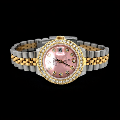 Lady's Rolex Datejust 26MM Two Tone Diamond Bezel