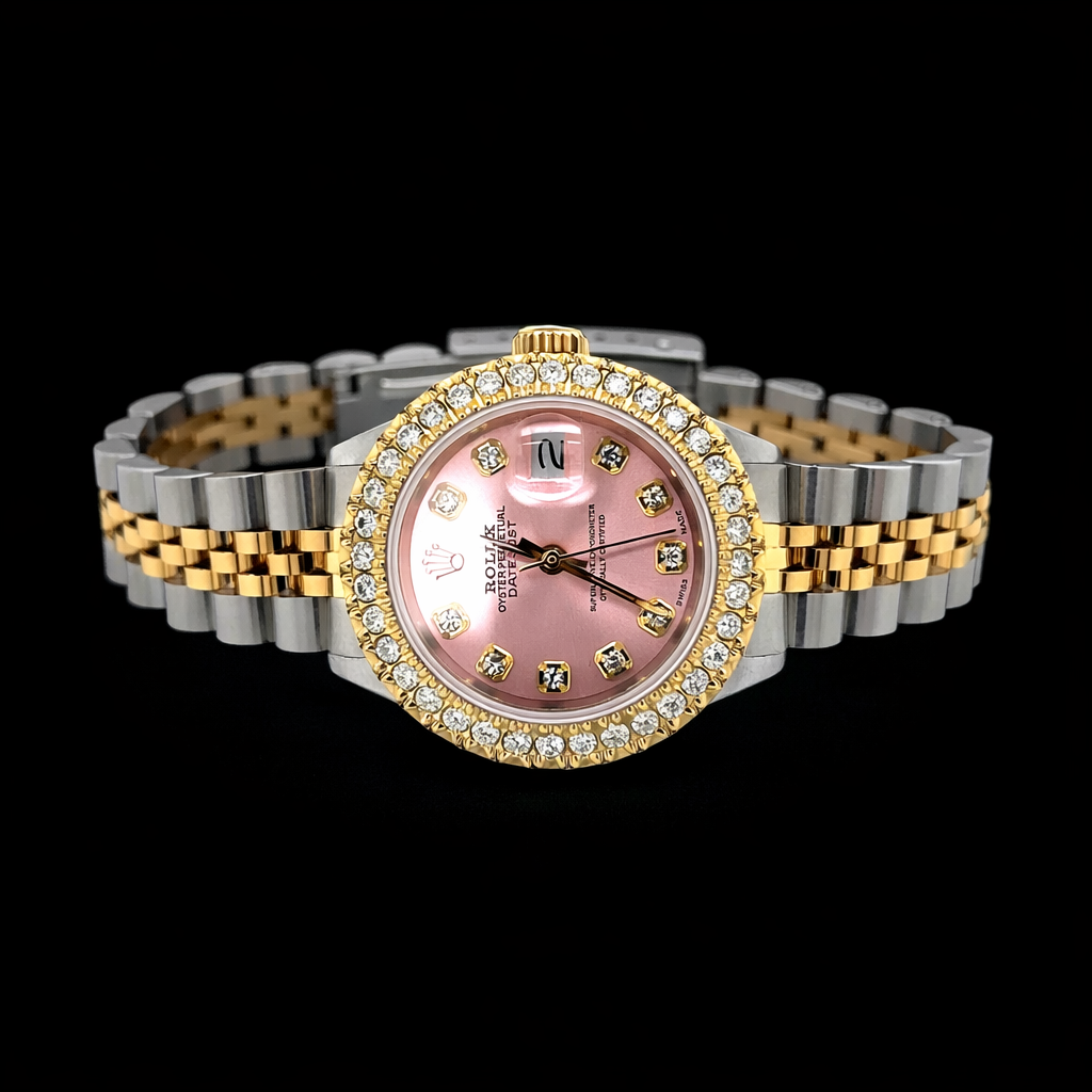 Lady's Rolex Datejust 26MM Two Tone Diamond Bezel – Rocco's Jewelry