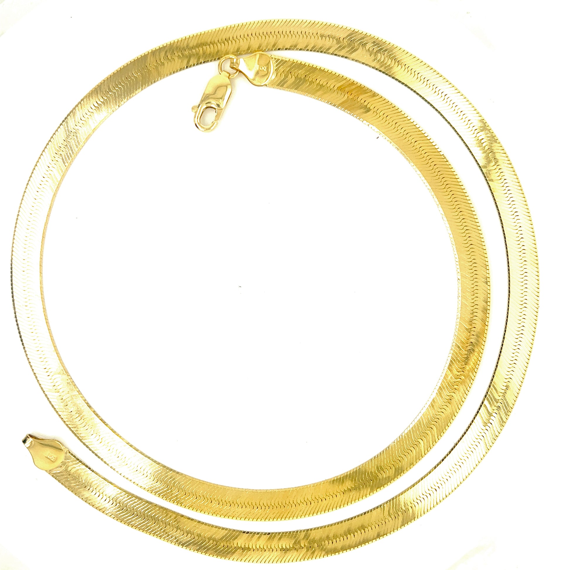 14k Gold Herringbone Necklace
