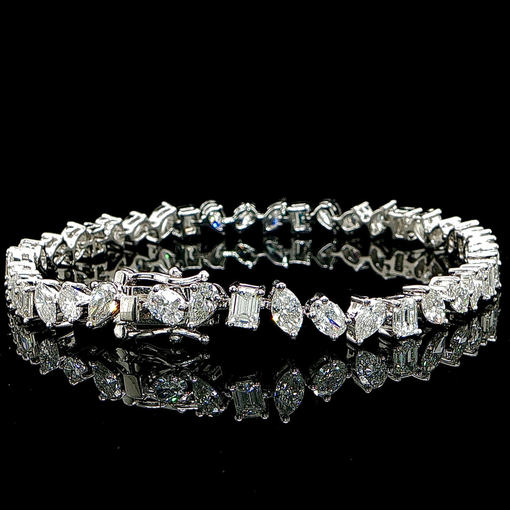 Multi Shape Diamond Bracelet 8.5ct