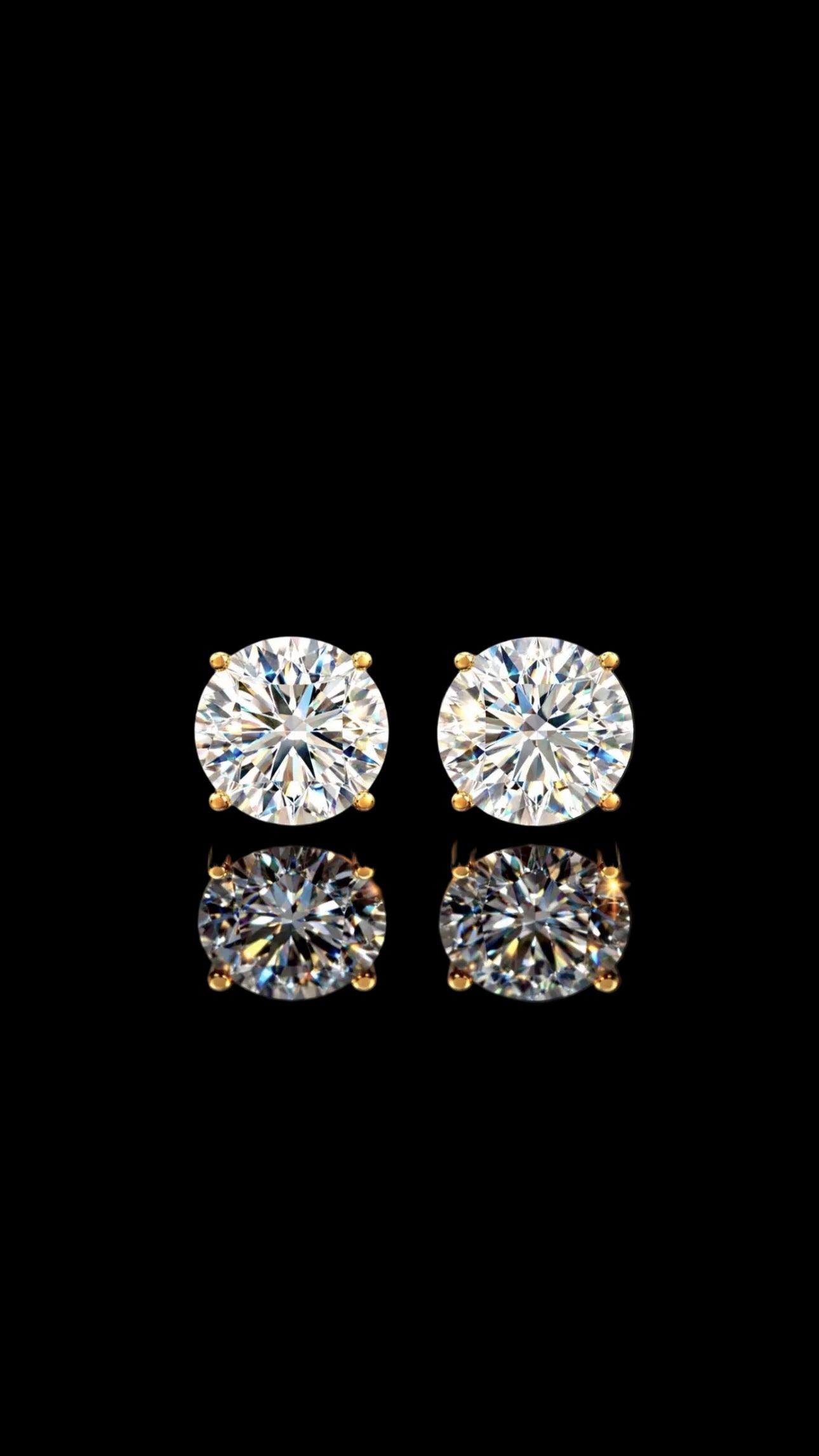 1CT Total Lab Diamond Studs