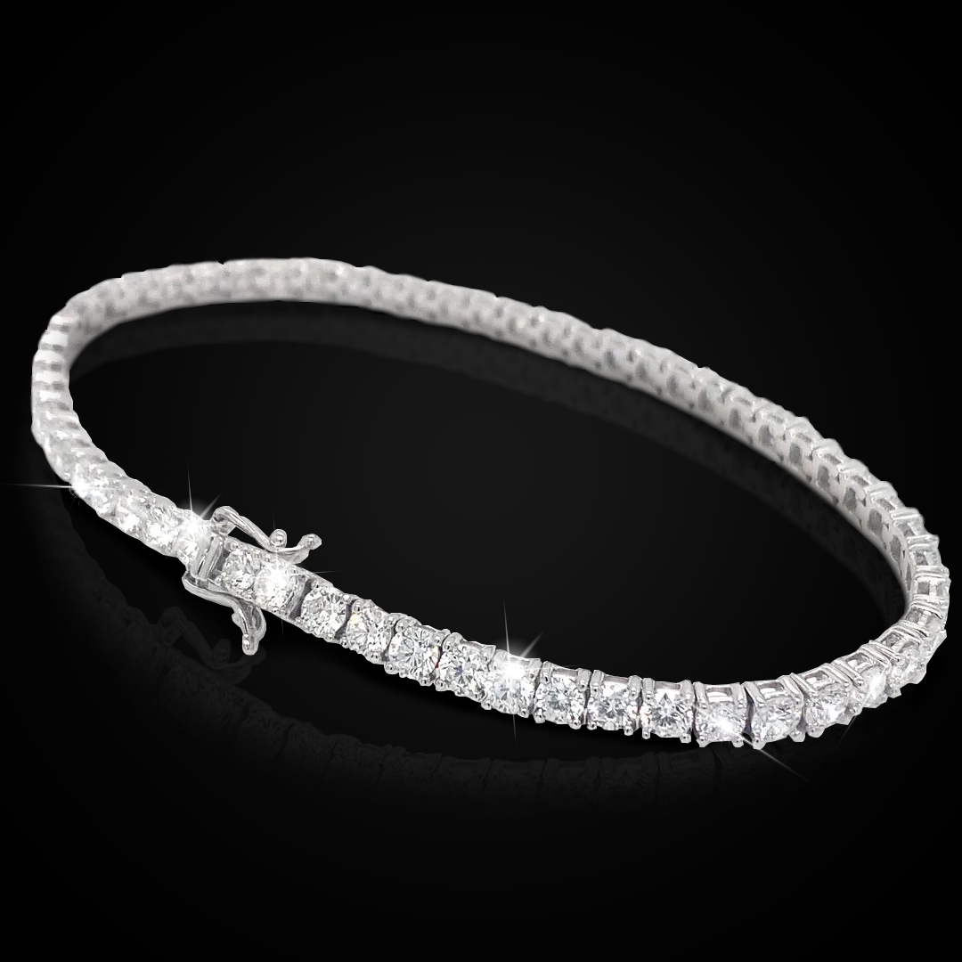 Lab Diamond Tennis Bracelet 7 Pointer