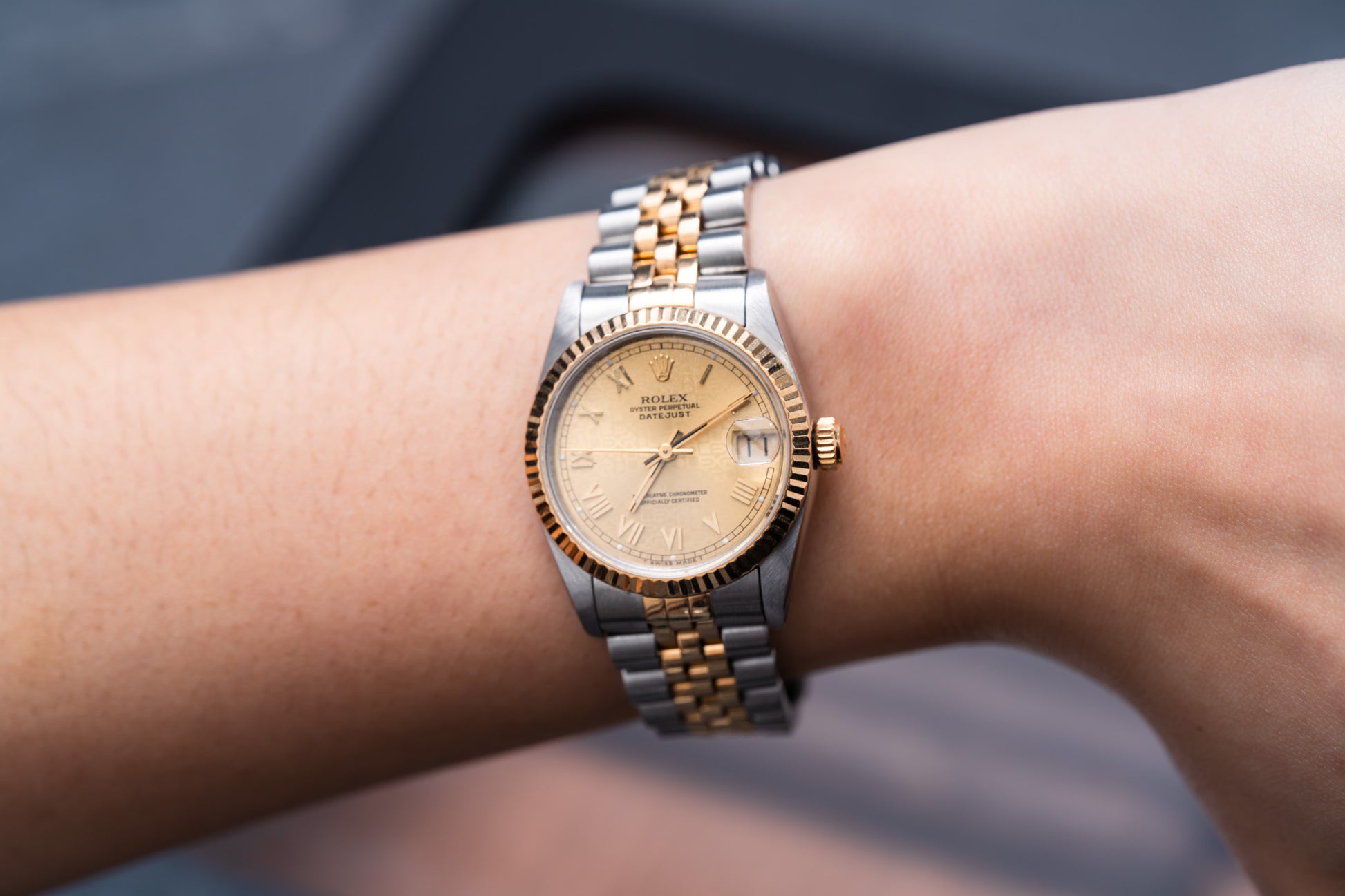 Lady's Rolex Datejust 31MM Two Tone Yellow Gold