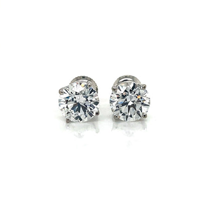 3CT Diamond Stud Earrings