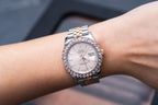 Rolex Datejust 36MM with 25 Pointer Pink Diamond Bezel 116231
