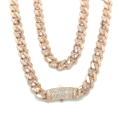 8MM Diamond Monaco Chain