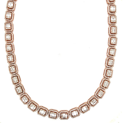 20CTW Baguette Tennis Chain