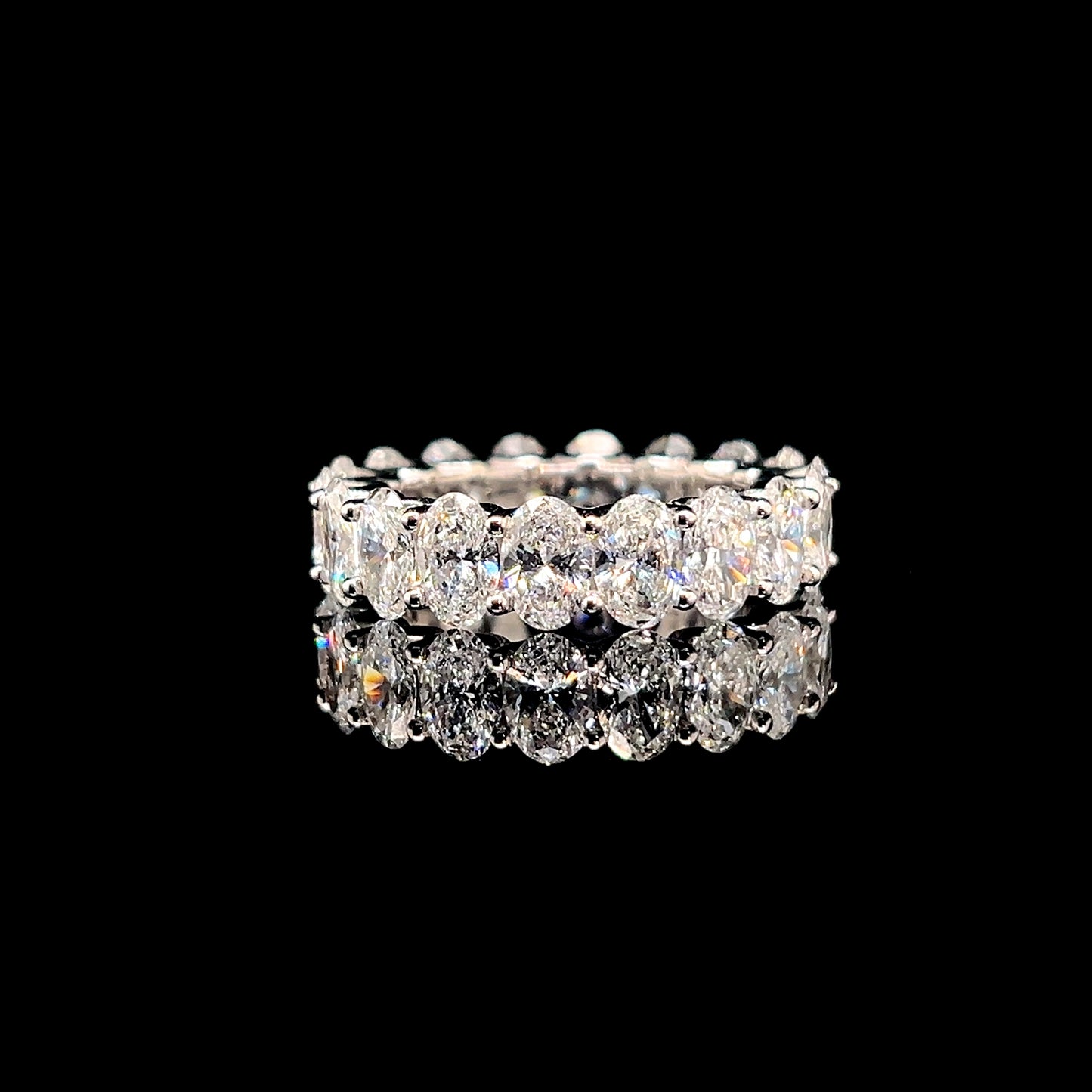 Oval-Cut Eternity Lab Diamond Ring