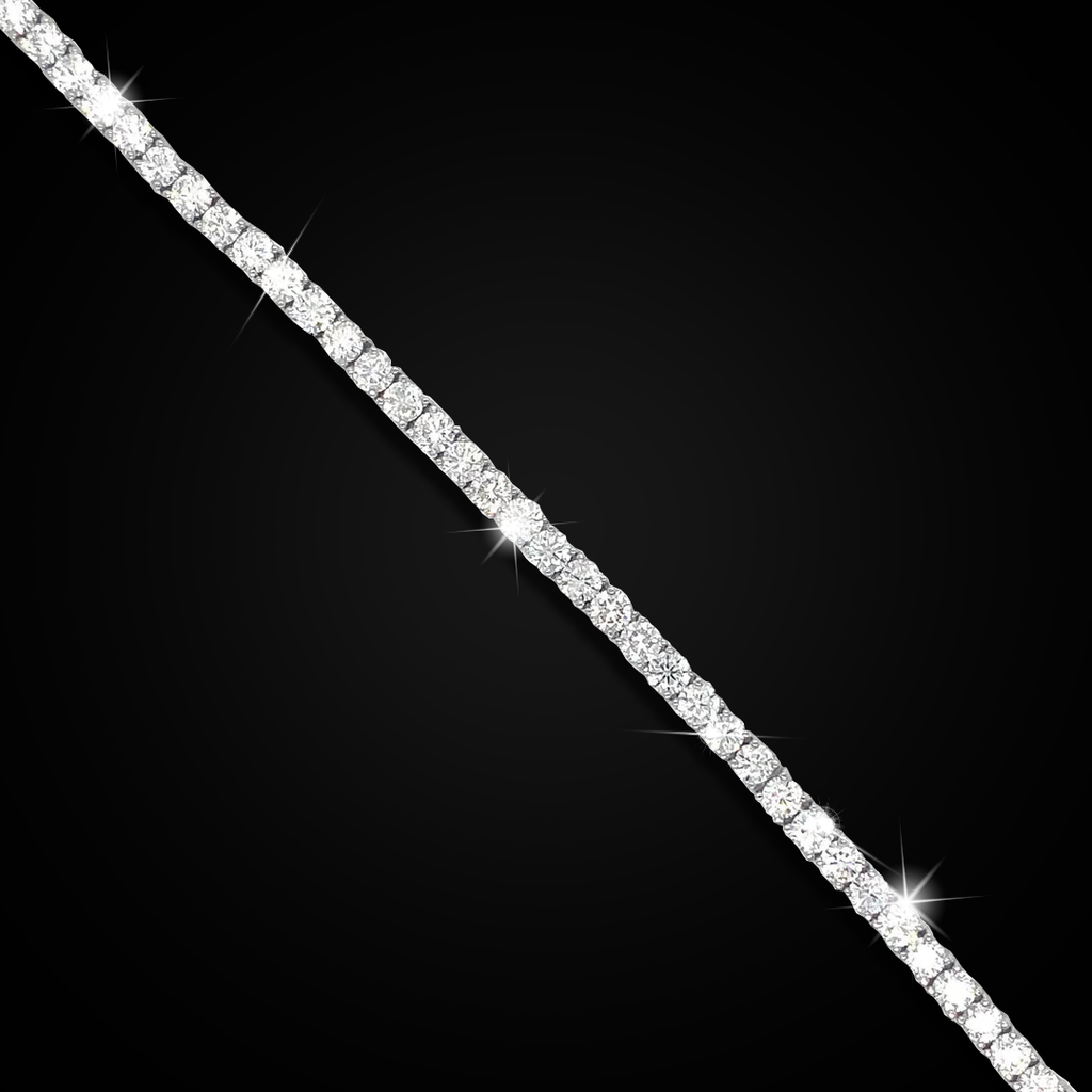 Lab Diamond Tennis Bracelet 7 Pointer