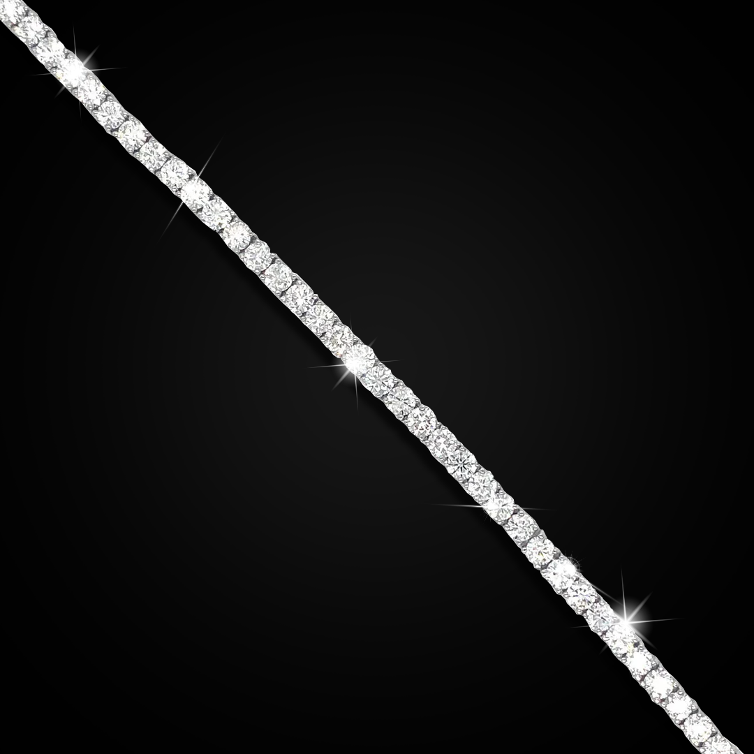 Lab Diamond Tennis Bracelet 7 Pointer