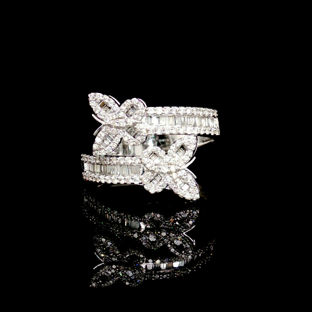 Diamond Butterfly Ring
