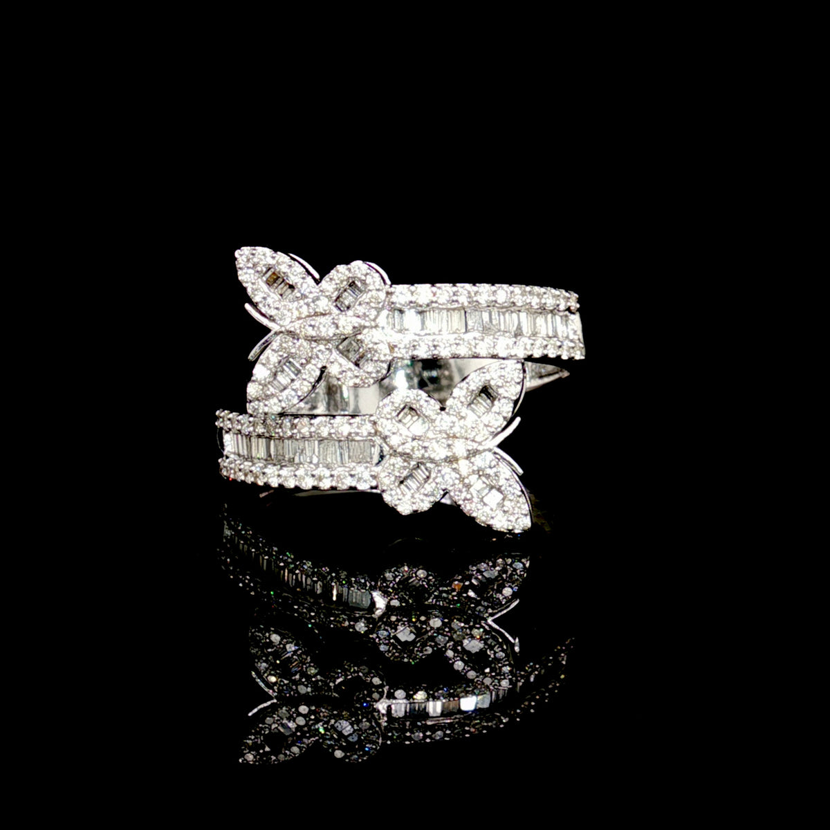 Diamond Butterfly Ring